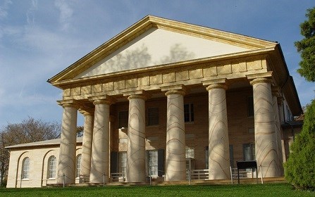 Arlington House columns Six huge columns front the central facade of Arlington House