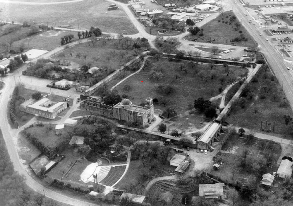 lt= Aerial view of Mission San José