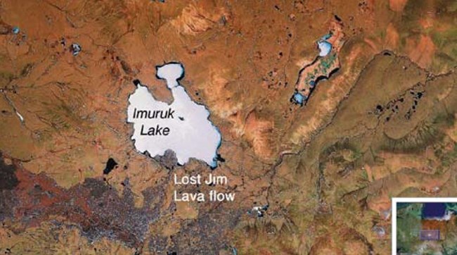 Satellite Image of Lost Jim Lava Flow