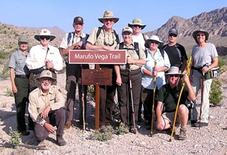 Members of the Big Bend National Park volunteer program