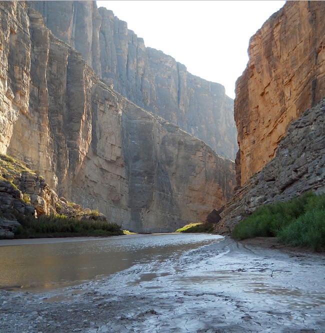 Santa Elena Canyon with river and cliffs