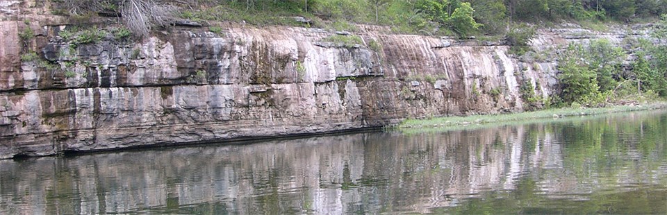 Buffalo River Fish Monitoring Bluff on the Buffalo National River