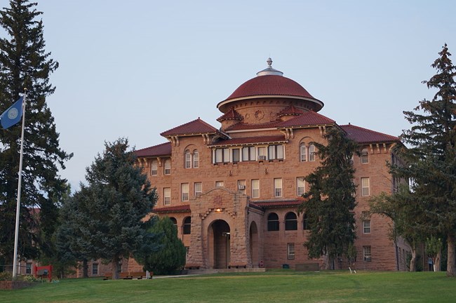 Exterior of the Battle Mountain Sanitarium