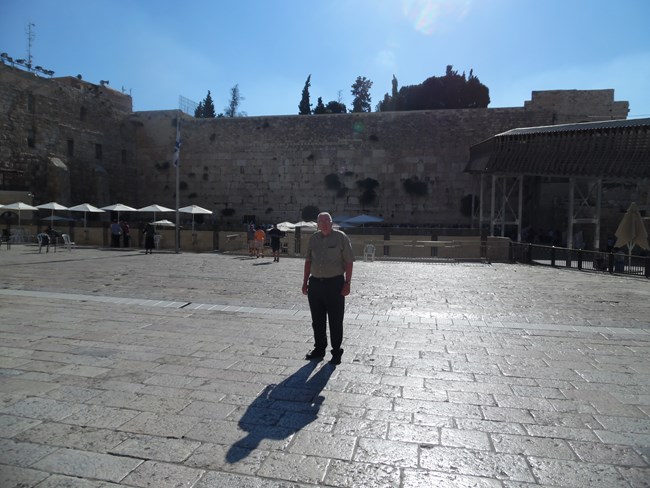Bob Gansauer At The Western Wall In Jerusalem