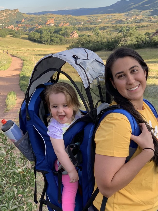 lt= Carla and her daughter Summer enjoying an evening walk at South Valley Park.