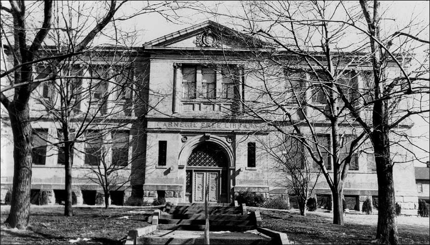 Exterior of a library building