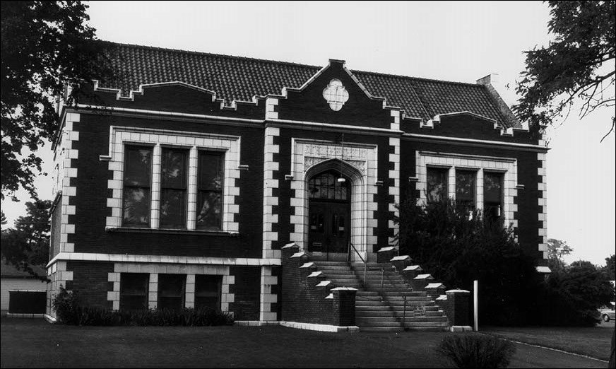 Exterior of a library building