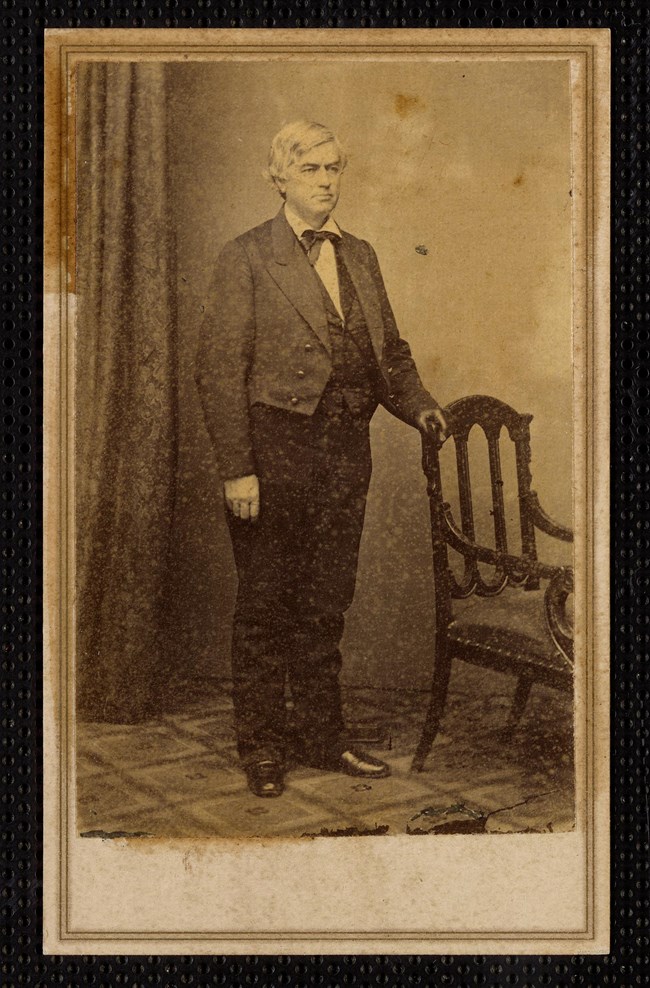 Cassius Marcellus Clay, an abolitionist from Madison County, Kentucky, was one of Camp Nelson's contract employees who cared for its mules.