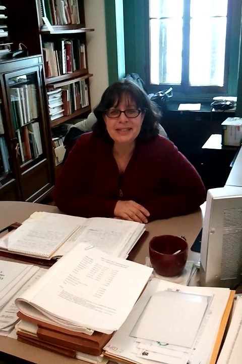 Chiara Palazzolo in her office