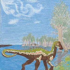 drawing of dinosaur