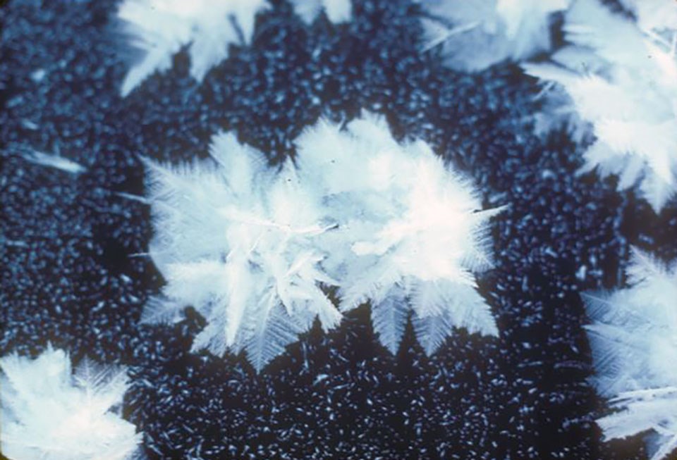 Image of frost on frozen lake Image of frost on a frozen lake