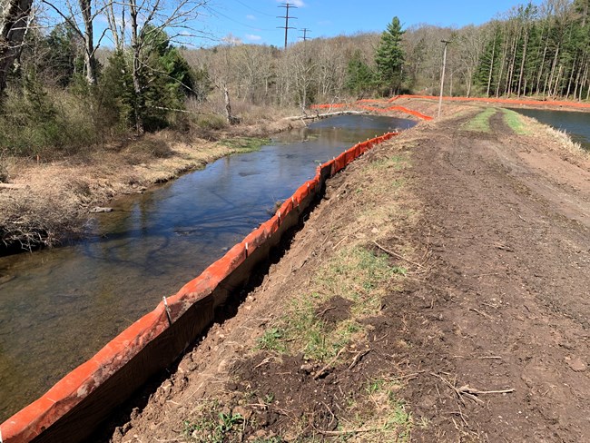 lt= Watergate Wetlands Restoration Project temporary erosion and sediment controls.