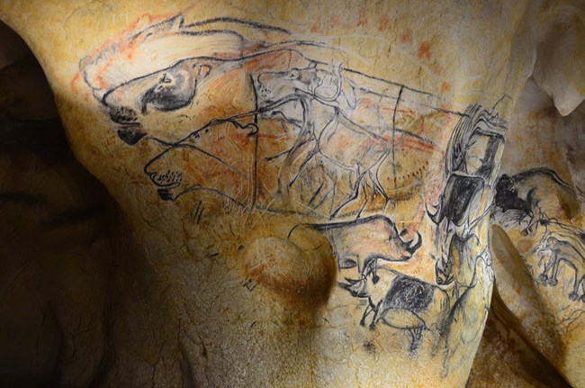 Paleolithic cave art