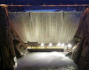 Glen Canyon Dam spike flow.