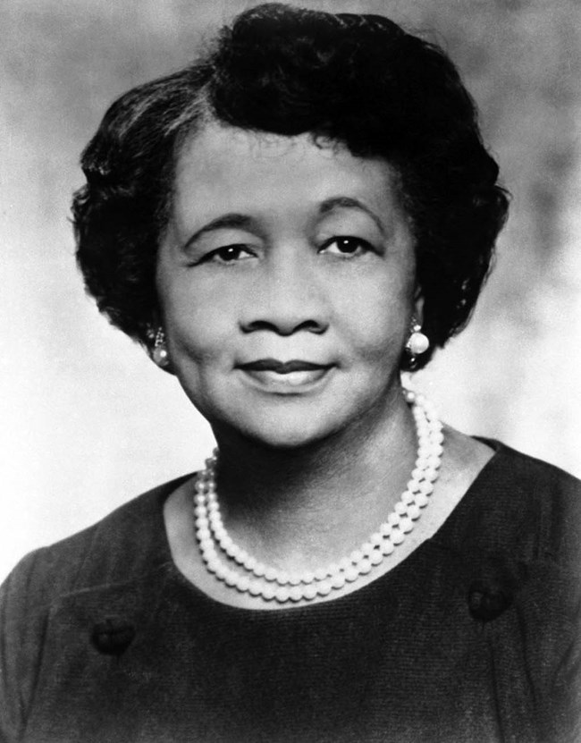 Black and white image of Dorothy Height