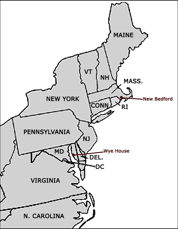 Map of New England States