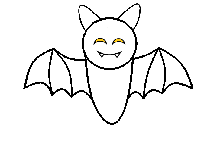 Free Vector | Hand drawn bat outline illustration