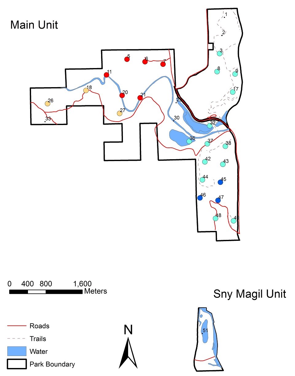 Hot Spot Analysis Map Hot spot analysis map created using Volunteer Bird Data from EFMO.