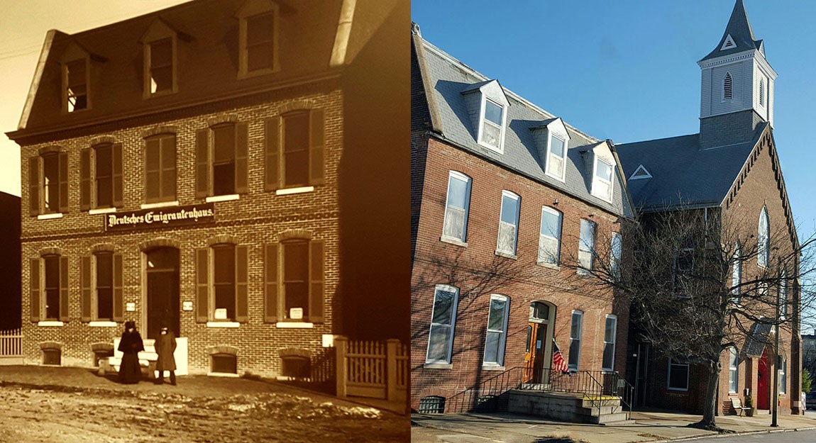 Two images of the same building.