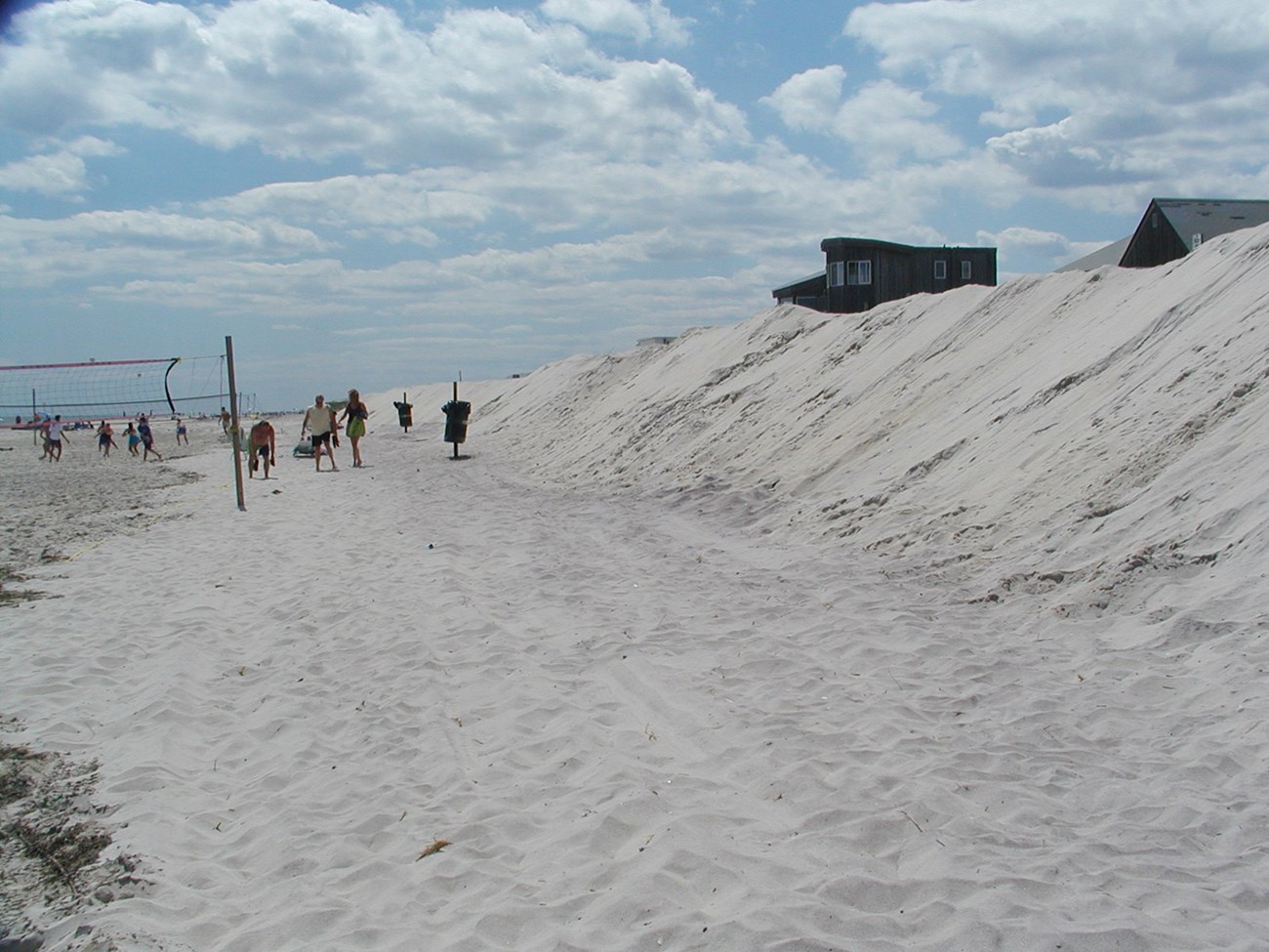 Artificial dunes as the result of beach scraping