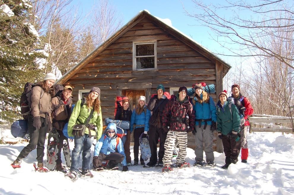 Yarmouth Outing Club on a winter adventure. Photo courtesy of Teens To Trails. Yarmouth Outing Club on a winter adventure. Photo courtesy of Teens To Trails.