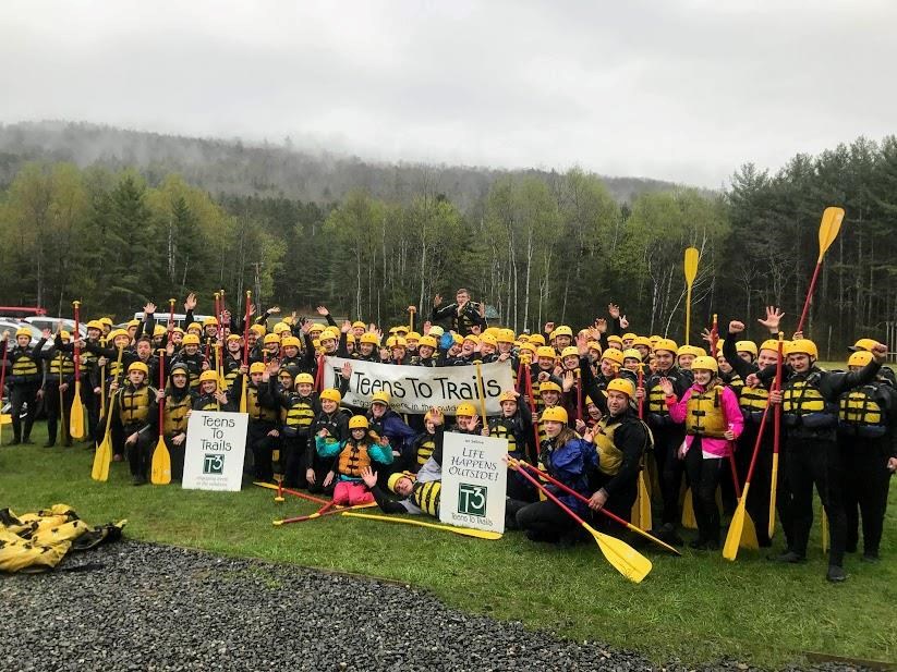 More than 100 participants from 10 schools across the state of Maine joined Teens To Trails’ “Spring Thing” in 2019. Photo courtesy of Teens To Trails. More than 100 participants from 10 schools across the state of Maine joined Teens To Trails’ “Spring Thing” in 2019. Photo courtesy of Teens To Trails.