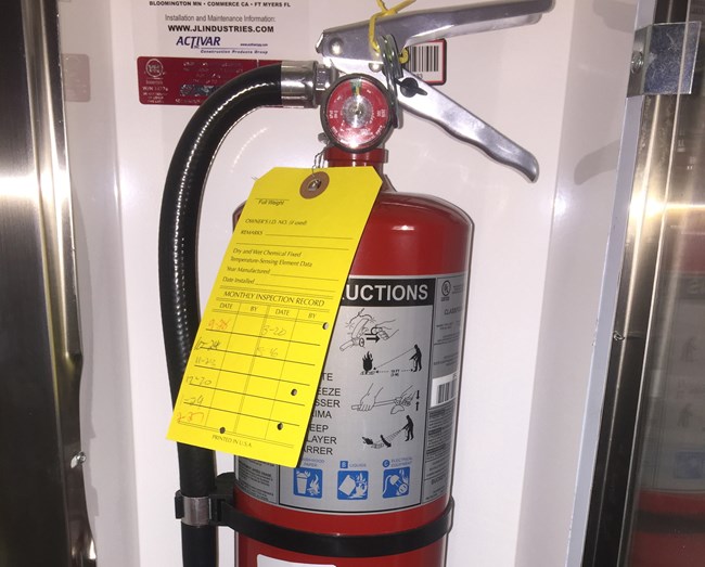 A fire extinguisher