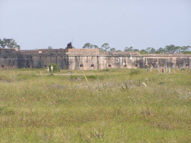 Fort Pickens and a field