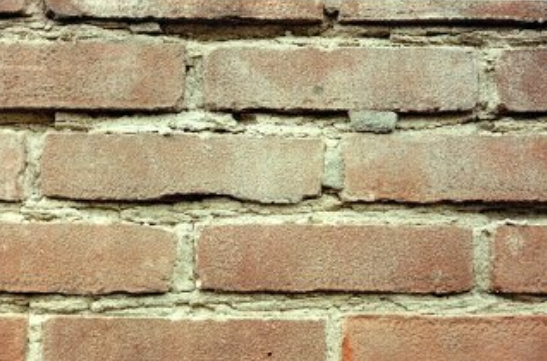 Freeze-thaw wall Brick wall