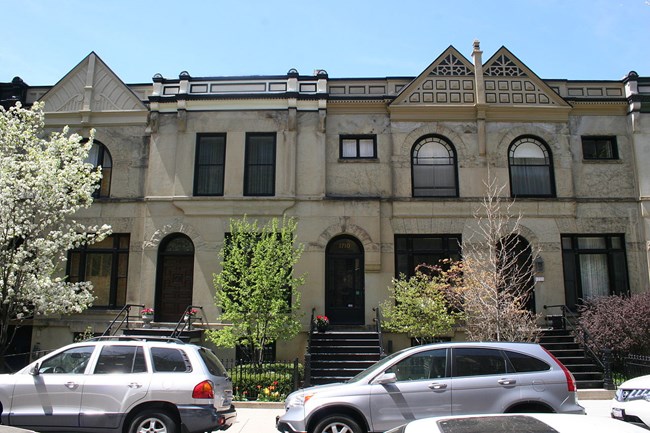 Exterior of the Henry Gerber House in Chicago Illinois