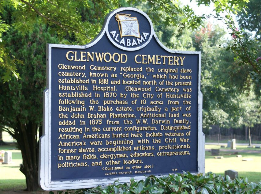 Color image of Glenwood historic marker