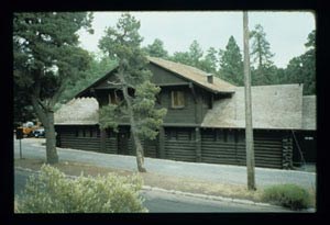 three-bay log building part of Grand Canyon Village