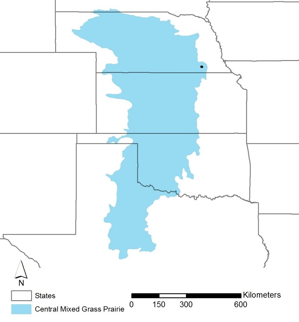 Central Mixed-grass Prairie Bird Conservation Region Map