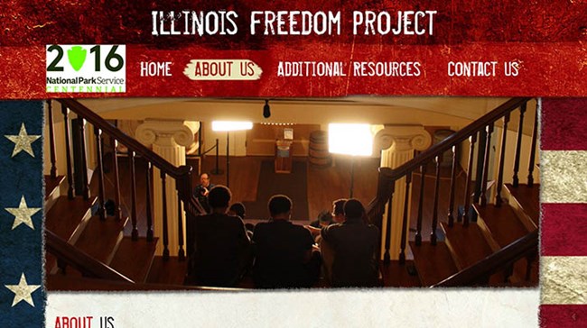 Screen capture of the Illinois Freedom Project website