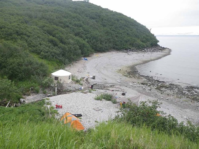 View of an active archaeological site.