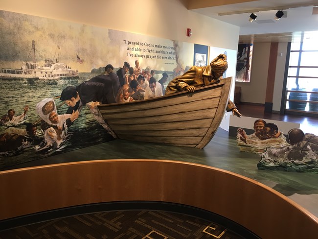 Harriet Tubman exhibit at the Harriet Tubman Underground Railroad National Historical Park. Photo by Jon Eizyk. CC0