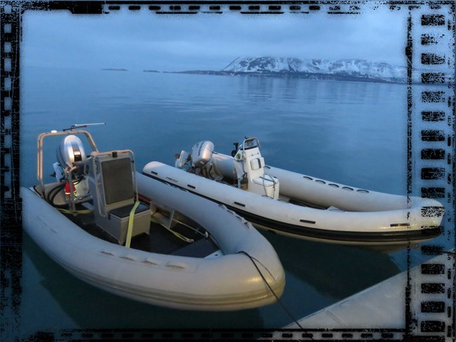 IMG_6029_Skiffs at ease_film border_2018 KATM WMBS_NPS_DOchs Skiffs that the research team will use to conduct surveys.