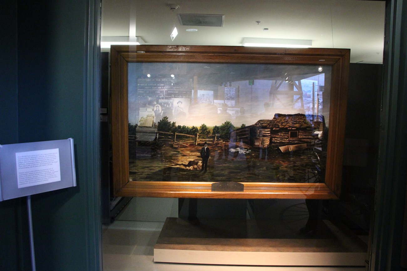 Painting on exhibit
