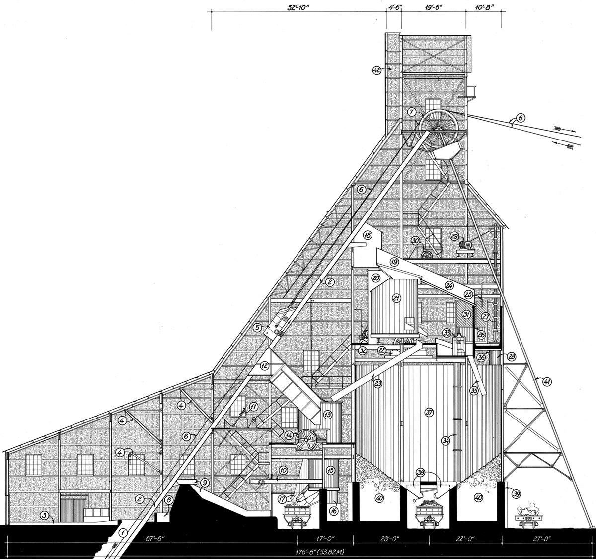Diagram of Shaft-Rockhouse.