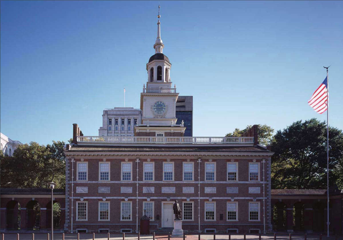 exterior of Independence Hall