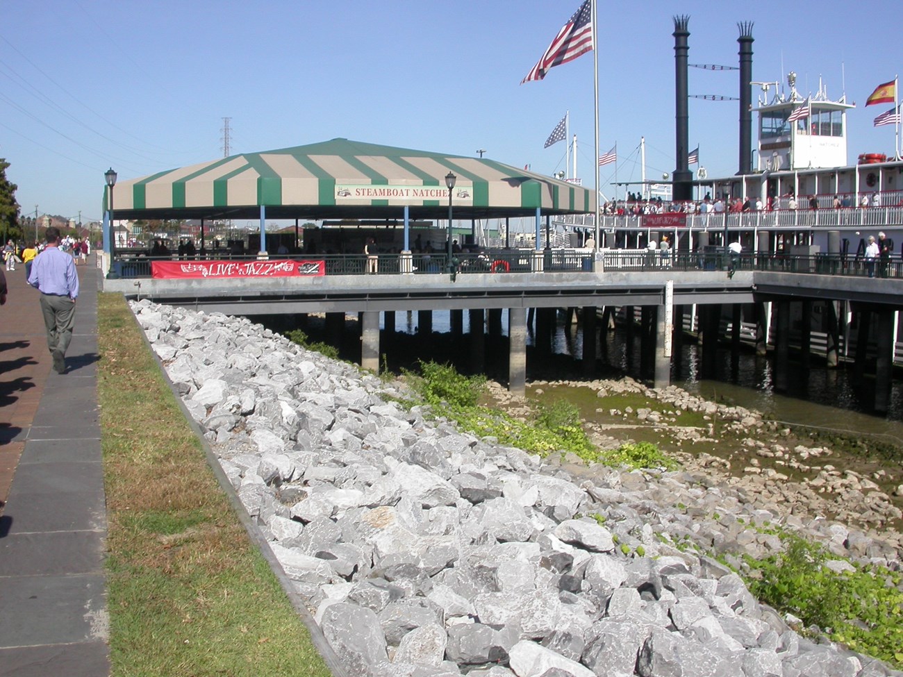 revetment and ferry dock