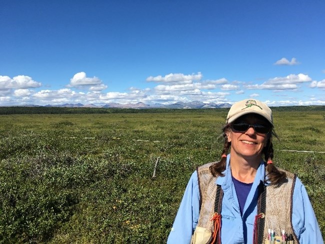 Jennifer Barnes in the field