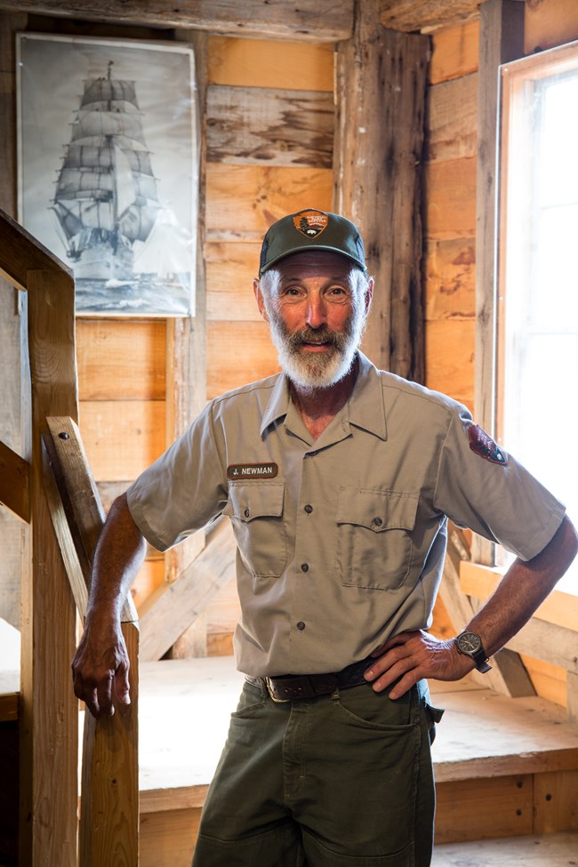 ship rigger, John Newman, inside Pedrick Store House