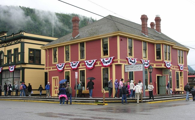 wood-framed two story 12-bedroom dormitory