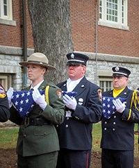 Kacey Dodds Honor Guard Dodds participating in NPS Honor Guard