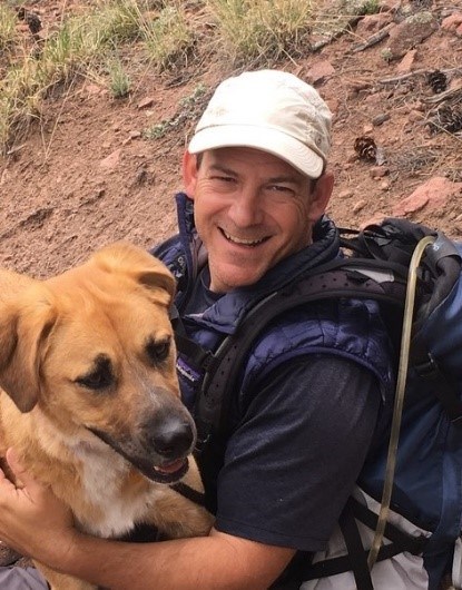 Ken Stella and his dog