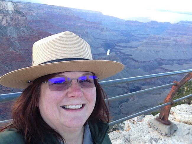 Kris Provenzano at Mathers Point in the Grand Canyon National Park, AZ.