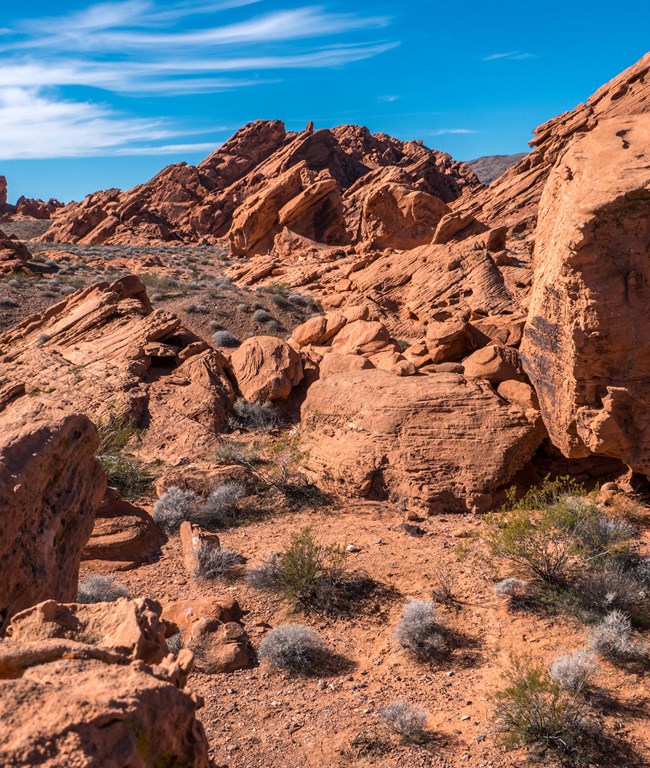 redstone outcrops