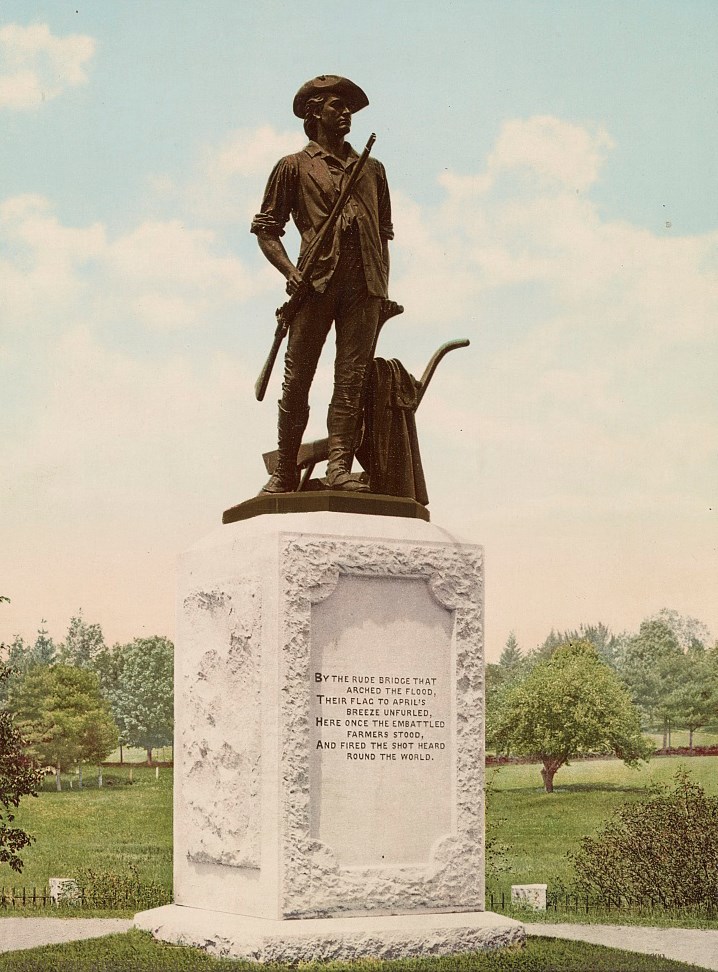 Statue of a standing soldier.