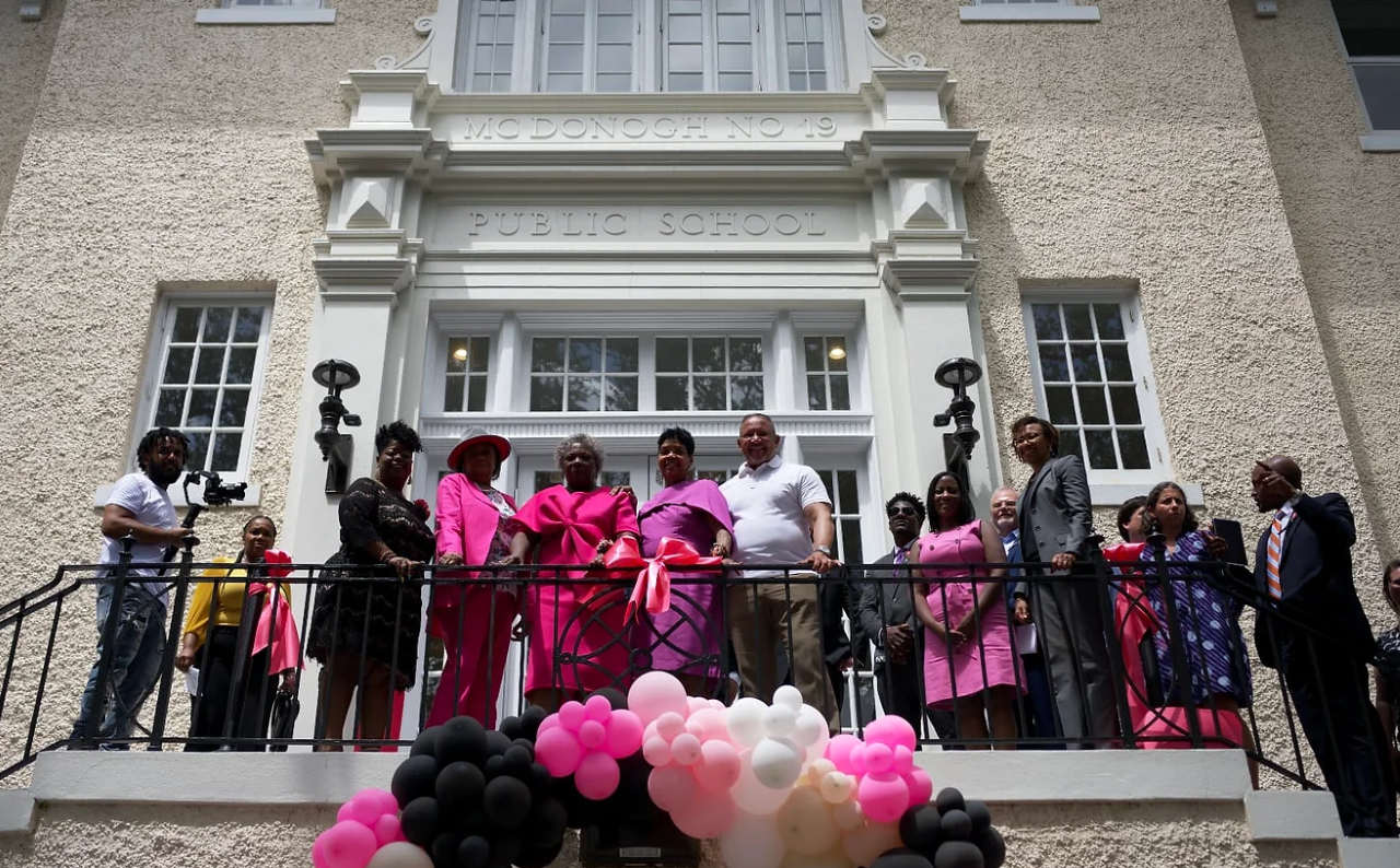 McDonogh 19 Elementary School, one of two sites where school desegregation took place in New Orleans in 1960, now the Tate, Etienne, and Prevost (TEP) Interpretive Center